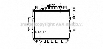 AVA QUALITY COOLING sz2010 -  Радиатор, охлаждение двигателя